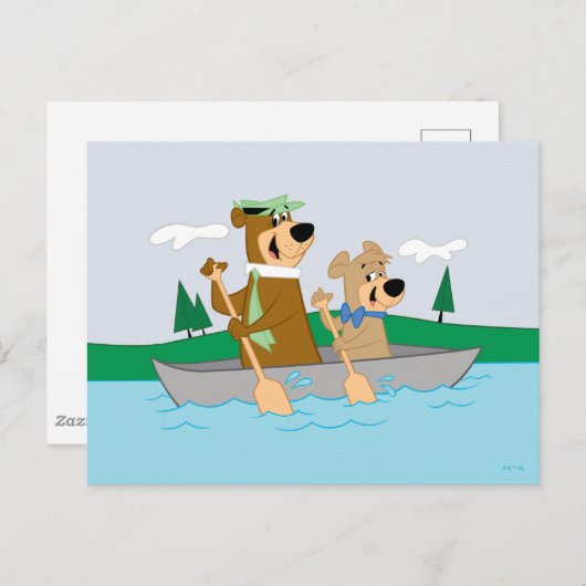 Yogi Beer en Boo Boo Fun Kano Adventure Briefkaart (Voorkant / Achterkant)