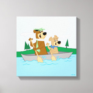 Yogi Beer en Boo Boo Fun Kano Adventure Canvas Afdruk