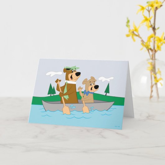 Yogi Beer en Boo Boo Fun Kano Adventure Kaart (Gele Bloem)