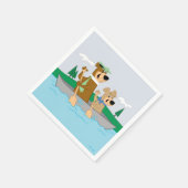 Yogi Beer en Boo Boo Fun Kano Adventure Servet (Hoek)