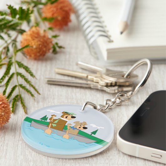 Yogi Beer en Boo Boo Fun Kano Adventure Sleutelhanger (Voorkant Rechts)