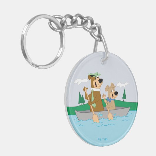 Yogi Beer en Boo Boo Fun Kano Adventure Sleutelhanger (Voorkant Links)