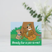 Yogi Beer en Boo-Boo picknick snack Briefkaart (Staand voorkant)