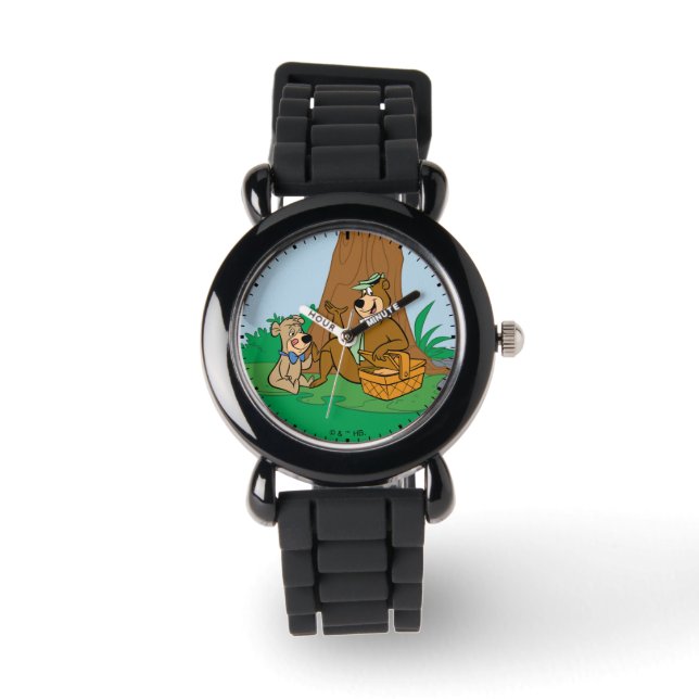 Yogi Beer en Boo-Boo picknick snack Horloge (Voorkant)