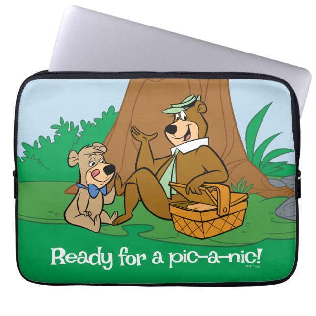 Yogi Beer en Boo-Boo picknick snack Laptop Sleeve (Voorkant)