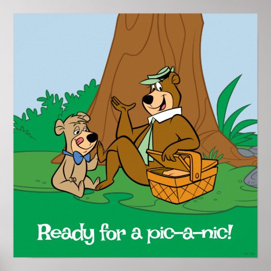 Yogi Beer en Boo-Boo picknick snack Poster (Voorkant)