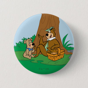 Yogi Beer en Boo-Boo picknick snack Ronde Button 5,7 Cm