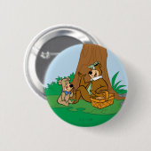 Yogi Beer en Boo-Boo picknick snack Ronde Button 5,7 Cm (Voorkant /achterkant)