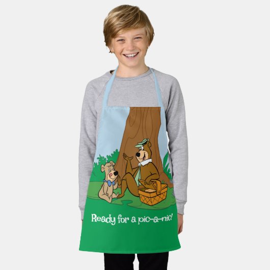 Yogi Beer en Boo-Boo picknick snack Schort (Gedragen)