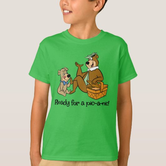 Yogi Beer en Boo-Boo picknick snack T-shirt (Voorkant)