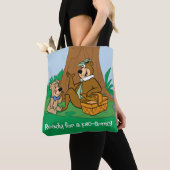 Yogi Beer en Boo-Boo picknick snack Tote Bag (Dichtbij)