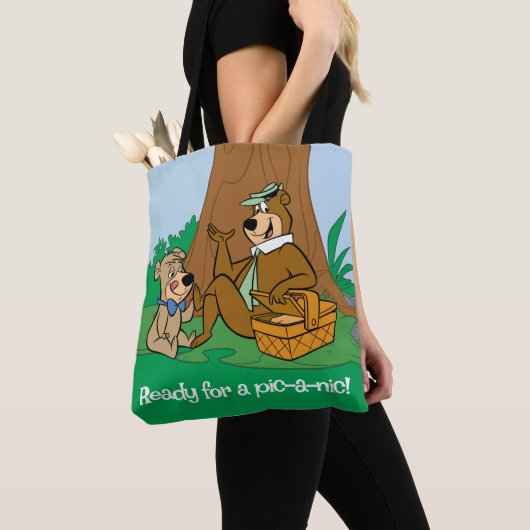 Yogi Beer en Boo-Boo picknick snack Tote Bag (Dichtbij)