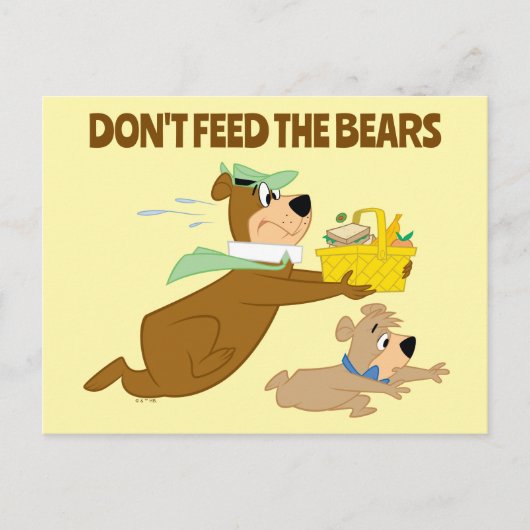 Yogi Beer en Boo-Boo picknickpaniek Briefkaart (Voorkant)