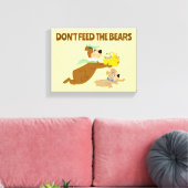 Yogi Beer en Boo-Boo picknickpaniek Canvas Afdruk (Insitu (Woonkamer))