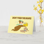 Yogi Beer en Boo-Boo picknickpaniek Kaart (Gele Bloem)