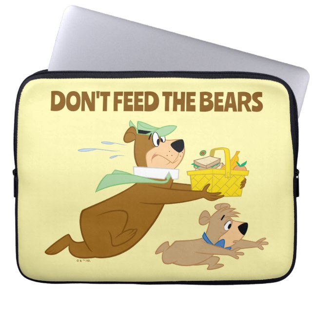 Yogi Beer en Boo-Boo picknickpaniek Laptop Sleeve (Voorkant)