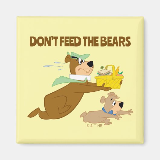 Yogi Beer en Boo-Boo picknickpaniek Magneet (Voorkant)