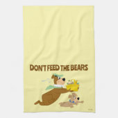 Yogi Beer en Boo-Boo picknickpaniek Theedoek (Verticaal)