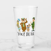 Yogi Beer en vrienden Classic Pose Glas (Voorkant)