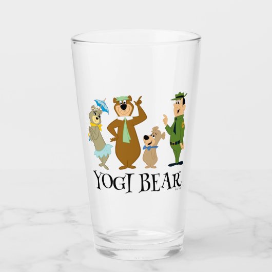 Yogi Beer en vrienden Classic Pose Glas (Voorkant)