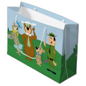 Yogi Beer en vrienden Classic Pose Groot Cadeauzakje (Voorkant Gekanteld)