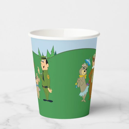 Yogi Beer en vrienden Classic Pose Papieren Bekers (Links)