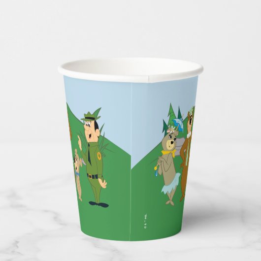 Yogi Beer en vrienden Classic Pose Papieren Bekers (Rechts)