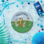 Yogi Beer en vrienden Classic Pose Papieren Bordje (Feest)