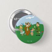 Yogi Beer en vrienden Classic Pose Ronde Button 5,7 Cm (Voorkant /achterkant)