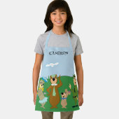 Yogi Beer en vrienden Classic Pose Schort (Insitu)