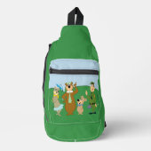 Yogi Beer en vrienden Classic Pose Sling Bag (Voorkant)