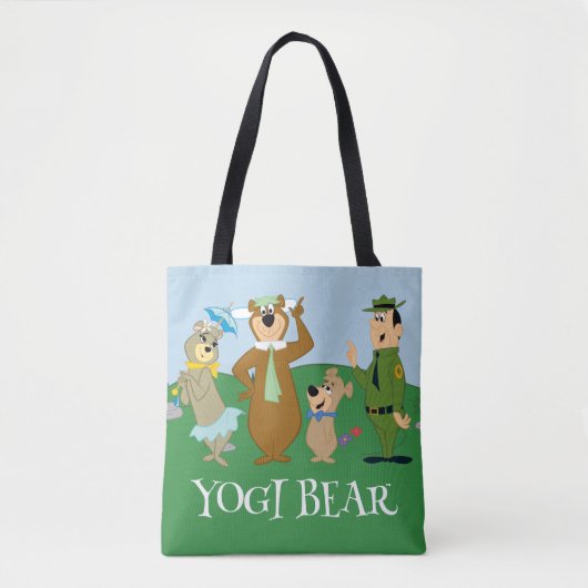 Yogi Beer en vrienden Classic Pose Tote Bag (Voorkant)