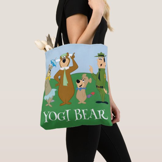 Yogi Beer en vrienden Classic Pose Tote Bag (Dichtbij)
