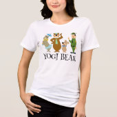 Yogi Beer en vrienden Classic Pose Tri-Blend Shirt (Voorkant)
