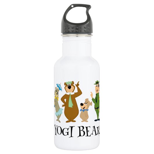 Yogi Beer en vrienden Classic Pose Waterfles (Voorkant)