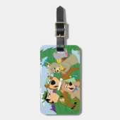 Yogi Beer en Vrienden Framed Forest Afbeelding Bagagelabel (Voorkant verticaal)