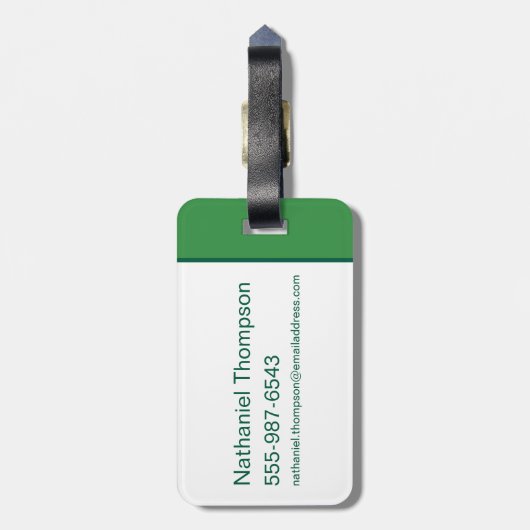 Yogi Beer en Vrienden Framed Forest Afbeelding Bagagelabel (Achterkant verticaal)