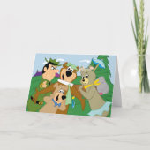 Yogi Beer en Vrienden Framed Forest Afbeelding Kaart (Voorkant)