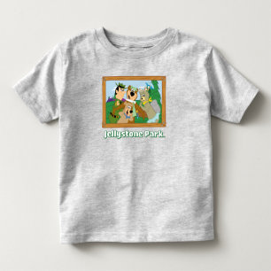 Yogi Beer en Vrienden Framed Forest Afbeelding Kinder Shirts