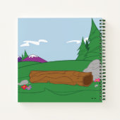 Yogi Beer en Vrienden Framed Forest Afbeelding Notitieboek (Achterkant)