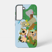 Yogi Beer en Vrienden Framed Forest Afbeelding Samsung Galaxy Hoesje (Achterkant)