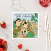 Yogi Beer en Vrienden Framed Forest Afbeelding Servet (Insitu)