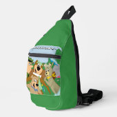 Yogi Beer en Vrienden Framed Forest Afbeelding Sling Bag (Rechterhoek)
