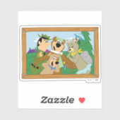 Yogi Beer en Vrienden Framed Forest Afbeelding Sticker (Vel)