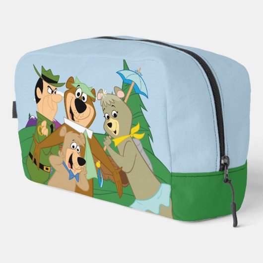 Yogi Beer en Vrienden Framed Forest Afbeelding Toilettasje (Rechterhoek)