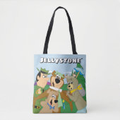 Yogi Beer en Vrienden Framed Forest Afbeelding Tote Bag (Voorkant)