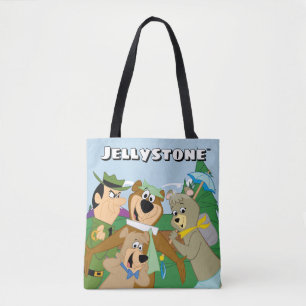 Yogi Beer en Vrienden Framed Forest Afbeelding Tote Bag
