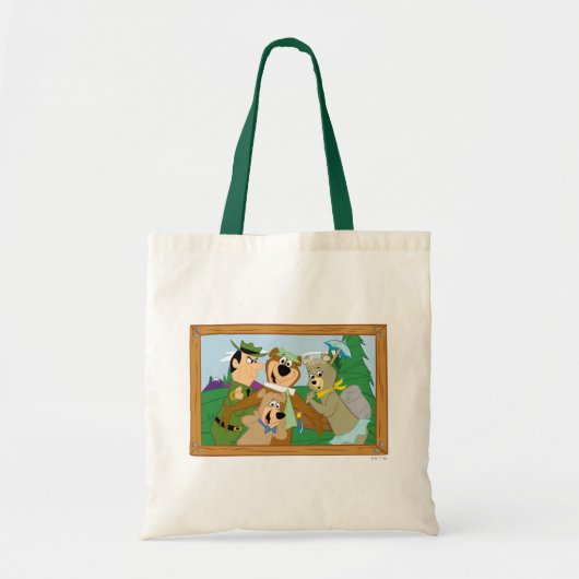 Yogi Beer en Vrienden Framed Forest Afbeelding Tote Bag (Voorkant)
