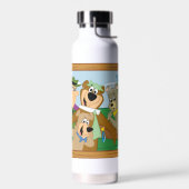 Yogi Beer en Vrienden Framed Forest Afbeelding Waterfles (Links)