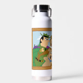 Yogi Beer en Vrienden Framed Forest Afbeelding Waterfles (Voorkant)